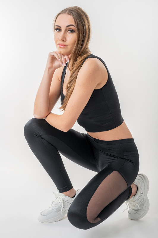 Leggings con Tasca in Spandex
